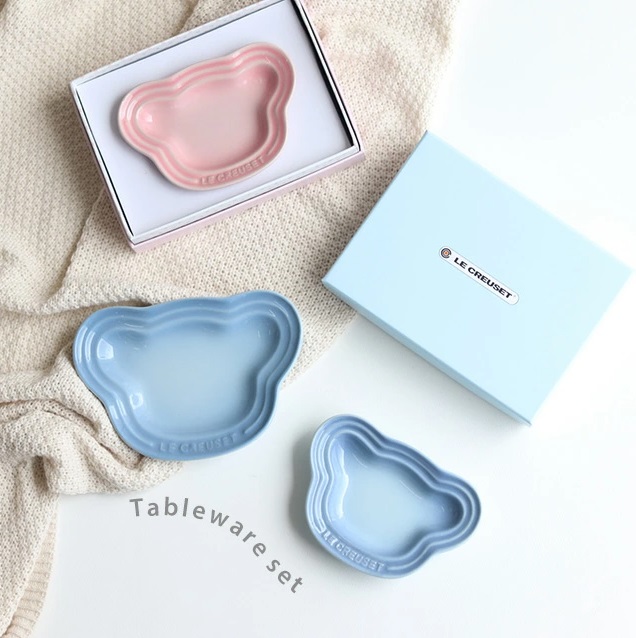 ル・クルーゼ ベビー ベアープレートセット